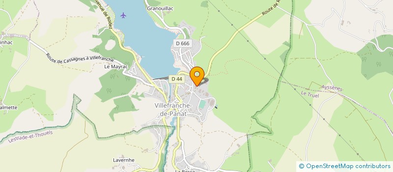localisation de l'entreprise CAZOTTES MACHINES AGRICOLES à VILLEFRANCHE-DE-PANAT