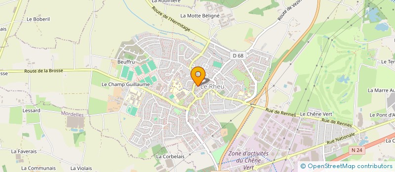 localisation de l'entreprise CAZOULAT à LE RHEU
