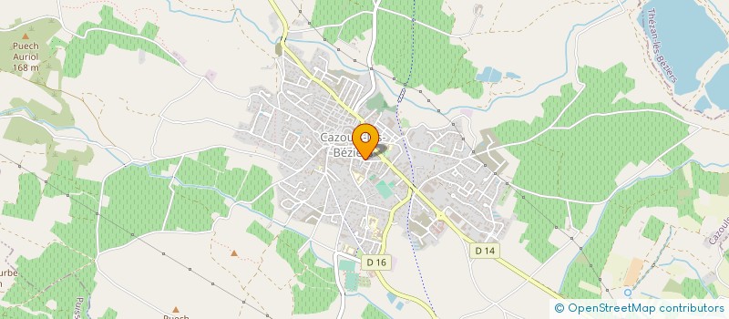 localisation de l'entreprise CAZOULS HANDBALL  CAZOULS-LES-BEZIERS