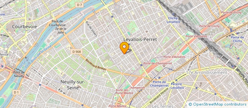 localisation de l'entreprise CAZZARO & CO à LEVALLOIS-PERRET