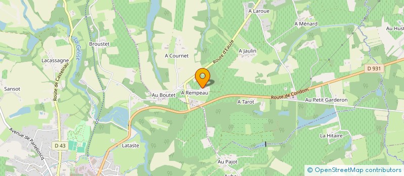 localisation de l'entreprise CAZZOLA à BRETAGNE D'ARMAGNAC
