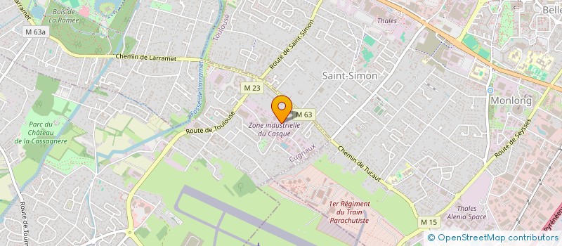 localisation de l'entreprise CAZZOLA ET FILS à CUGNAUX