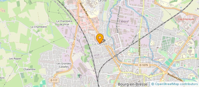 localisation de l'entreprise CB 01 à VIRIAT