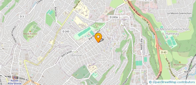 localisation de l'entreprise CB 2000  BIHOREL