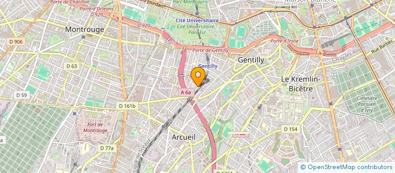 localisation de l'entreprise CB 24  ARCUEIL