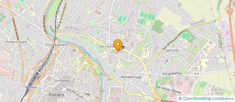 localisation de l'entreprise CB à POITIERS