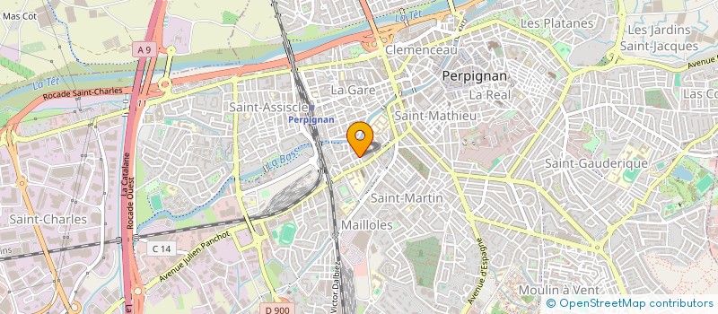 localisation de l'entreprise CB  PERPIGNAN