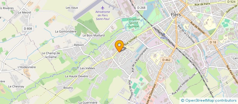 localisation de l'entreprise CB 65 à FLERS