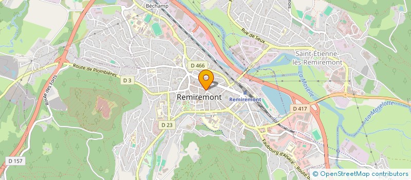 localisation de l'entreprise CB  REMIREMONT