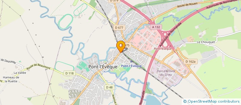 localisation de l'entreprise CB  PONT L'EVEQUE