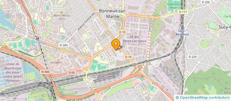 localisation de l'entreprise CB 94  BONNEUIL-SUR-MARNE