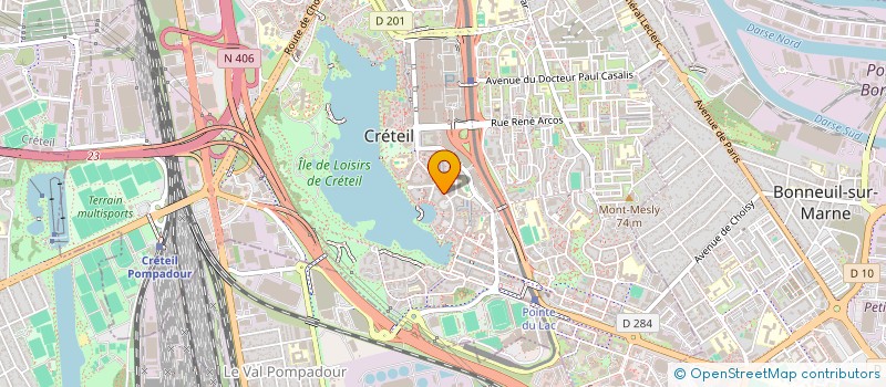 localisation de l'entreprise CB 94 à CRETEIL