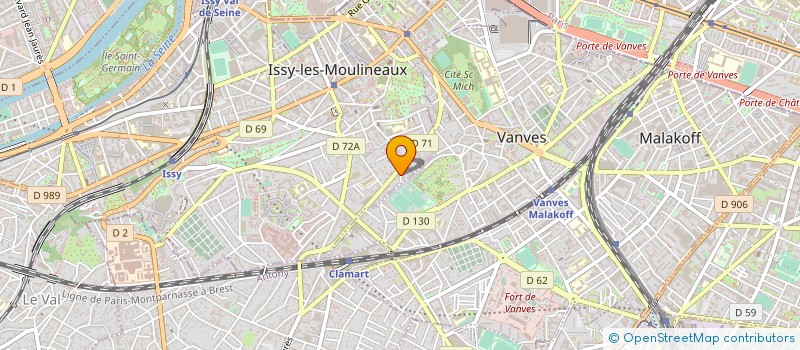 localisation de l'entreprise CB & A à ISSY-LES-MOULINEAUX