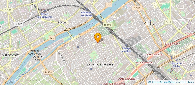 localisation de l'entreprise CB'A PARIS à LEVALLOIS-PERRET