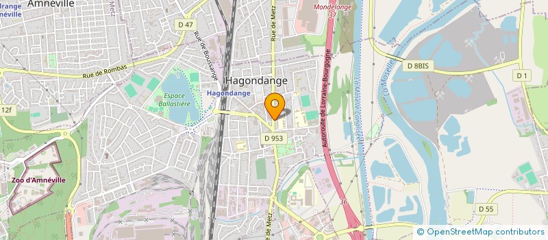 localisation de l'entreprise CB ADMIN  HAGONDANGE