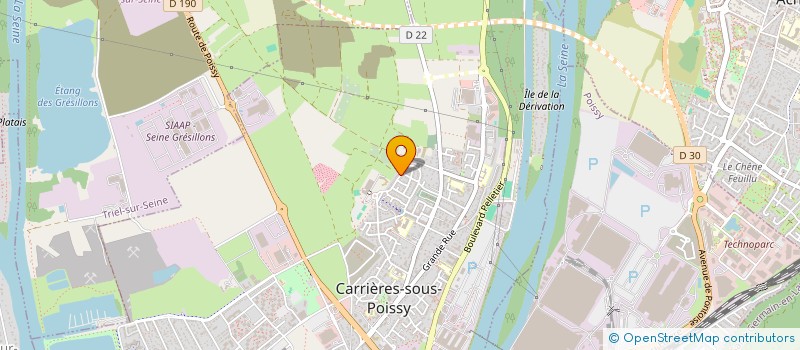 localisation de l'entreprise CB AIRPORTS à CARRIERES-SOUS-POISSY
