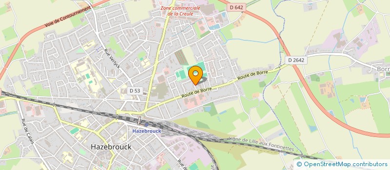 localisation de l'entreprise CB-ALARM  HAZEBROUCK