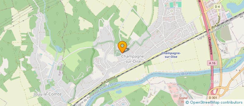 localisation de l'entreprise CB.AS  CHAMPAGNE-SUR-OISE