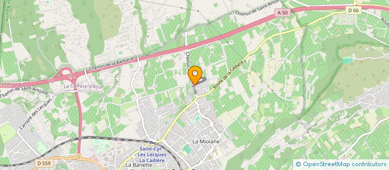localisation de l'entreprise CB AUTO à SAINT-CYR-SUR-MER