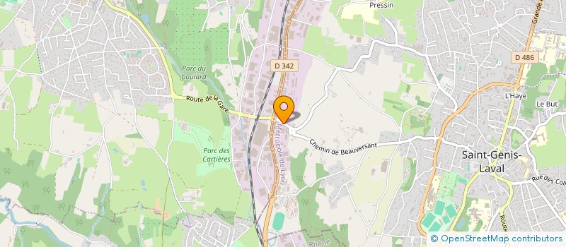 localisation de l'entreprise CB AUTO  SAINT-GENIS-LAVAL