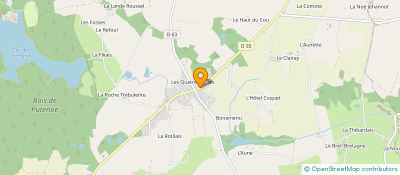 localisation de l'entreprise CB BATIMENT  IFFENDIC