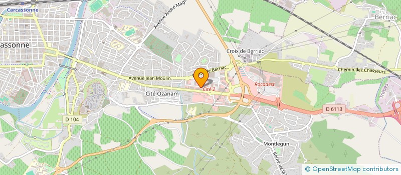 localisation de l'entreprise CB CASH à CARCASSONNE
