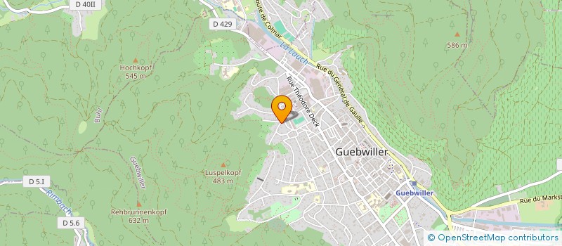 localisation de l'entreprise CB CERNAY  GUEBWILLER