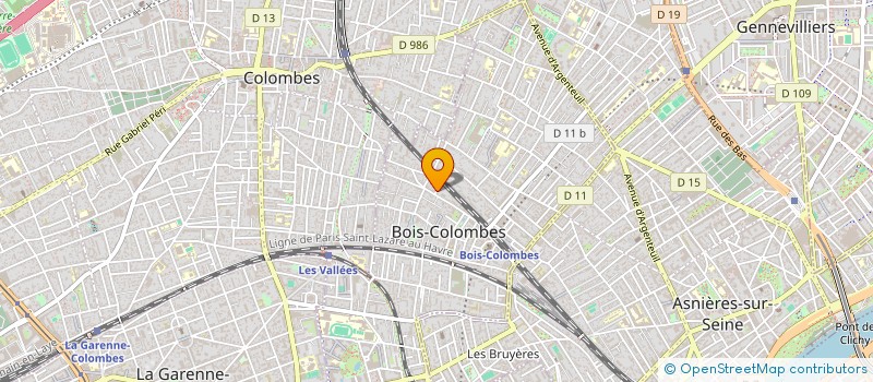 localisation de l'entreprise CB CHAILLOT à BOIS-COLOMBES