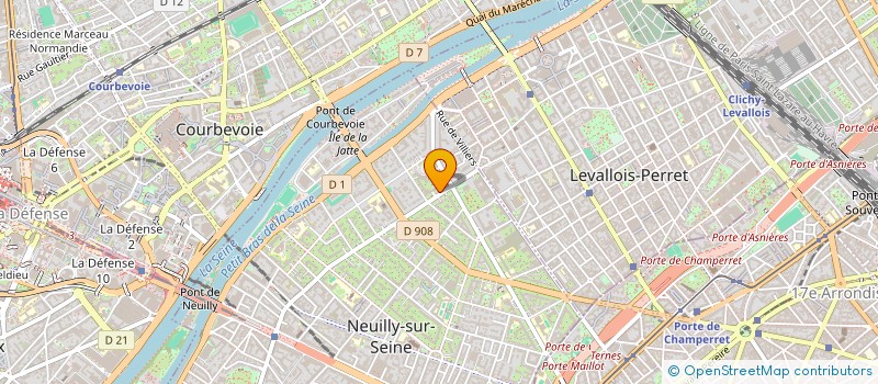 localisation de l'entreprise CB&CO à NEUILLY-SUR-SEINE