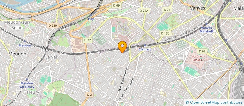 localisation de l'entreprise CB COACHING à CLAMART