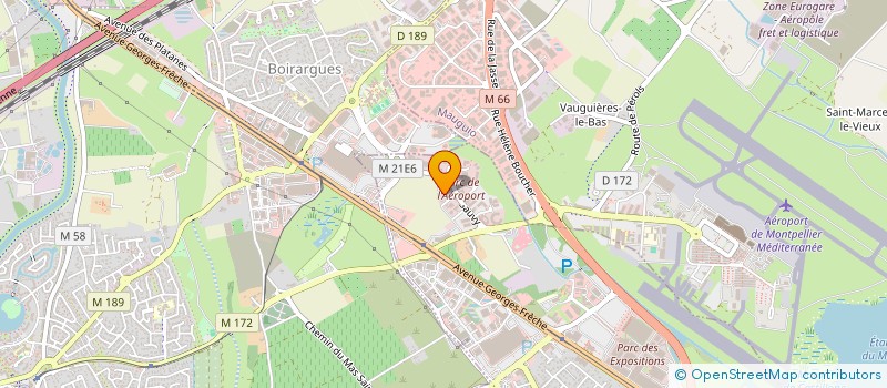 localisation de l'entreprise CB COM à PEROLS