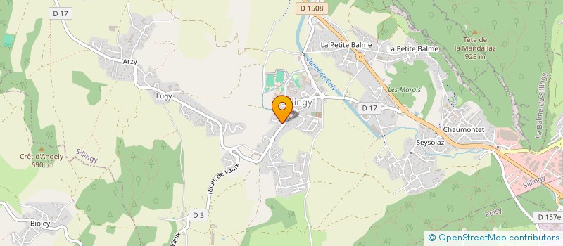 localisation de l'entreprise CB CONCEPT  SILLINGY