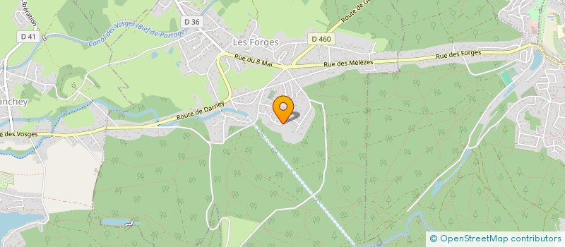 localisation de l'entreprise CB CONSEIL  LES FORGES