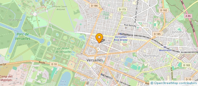 localisation de l'entreprise CB CONSEIL à VERSAILLES