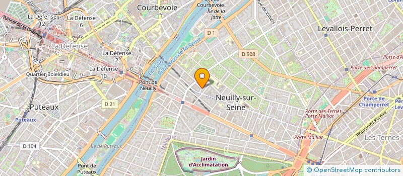 localisation de l'entreprise CB CONSEIL à NEUILLY-SUR-SEINE