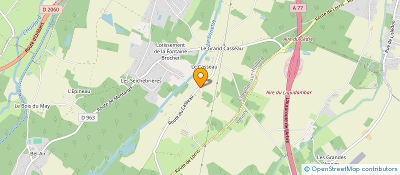 localisation de l'entreprise CB CONSTRUCTION à CHEVILLON-SUR-HUILLARD