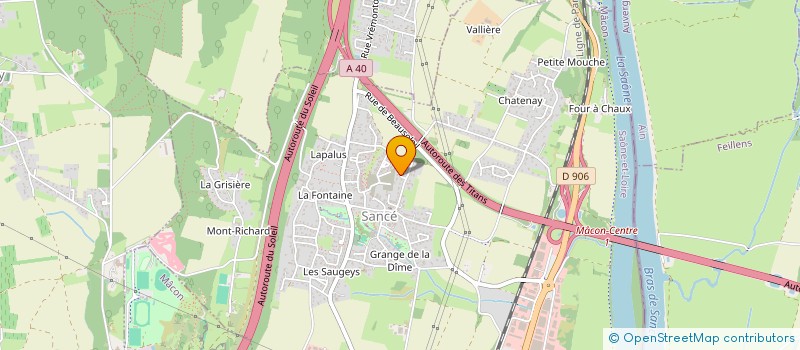 localisation de l'entreprise CB CONSTRUCTION à SANCE