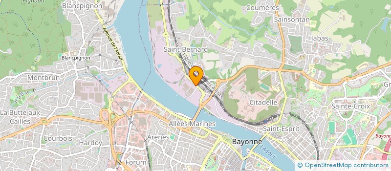 localisation de l'entreprise CB CONSTRUCTIONS à BAYONNE