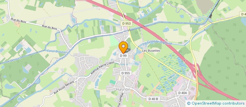 localisation de l'entreprise CB CONSTRUCTIONS  HASNON