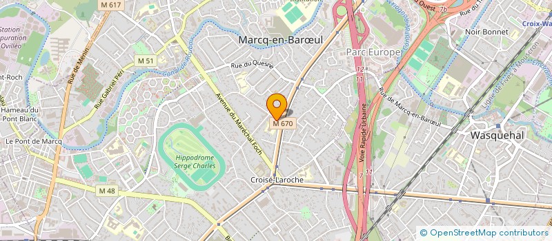 localisation de l'entreprise CB CONSULT à MARCQ-EN-BARŒUL