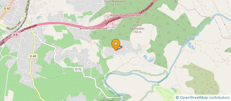 localisation de l'entreprise CB CONSULTING  VIDAUBAN