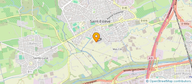 localisation de l'entreprise CB CONSULTING  SAINT-ESTEVE