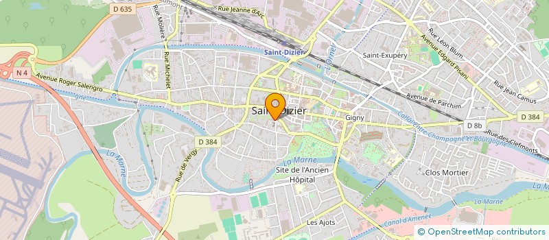 localisation de l'entreprise CB COURTAGE à SAINT-DIZIER