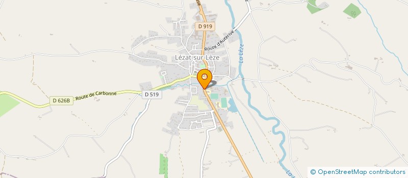 localisation de l'entreprise CB COUVERTURE à LEZAT-SUR-LEZE