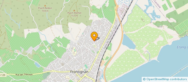 localisation de l'entreprise CB CUISINES ET BAINS à FRONTIGNAN