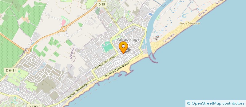 localisation de l'entreprise CB & DC  VALRAS-PLAGE