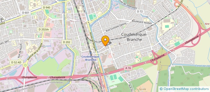 localisation de l'entreprise CB DELAHAYE à COUDEKERQUE-BRANCHE