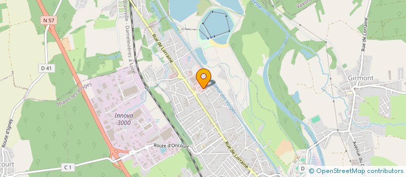 localisation de l'entreprise CB DENT  THAON-LES-VOSGES