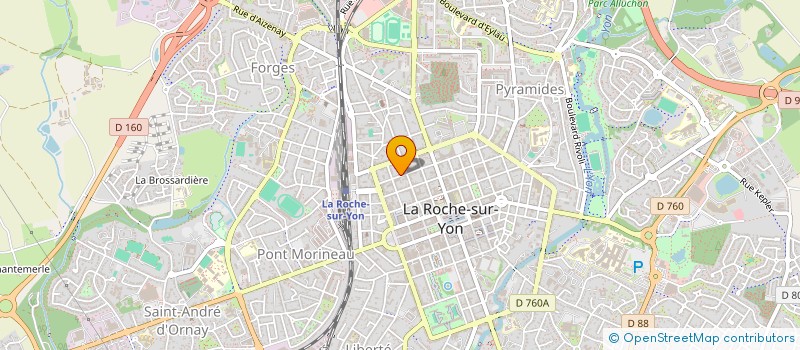 localisation de l'entreprise CB DEVELOPPEMENT à LA ROCHE-SUR-YON