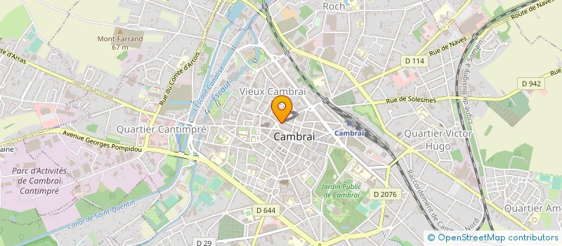 localisation de l'entreprise CB DIETETIQUE  CAMBRAI